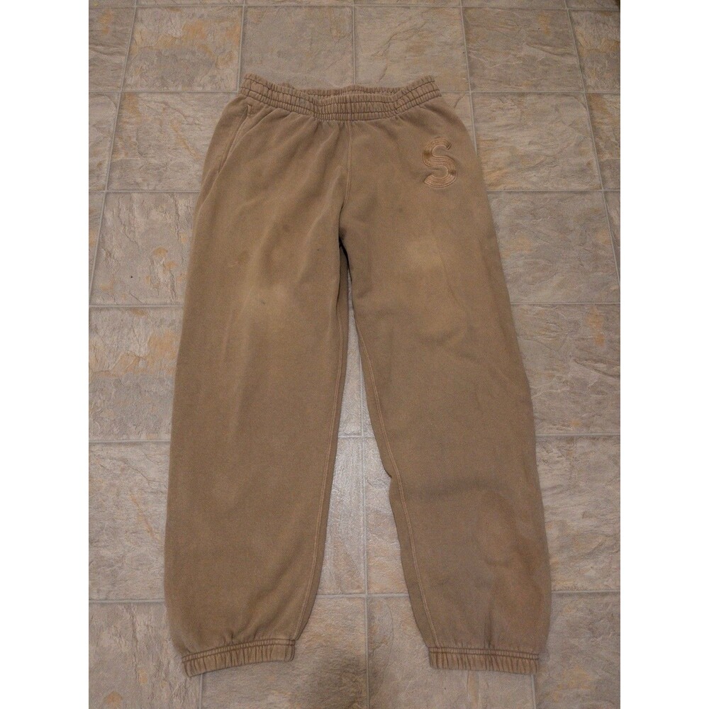 2023 Supreme Overdyed S Logo Sweatpant 'Tan’ Size Medium